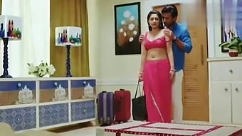 Indian Wife'S Passionate Kiss With Husband