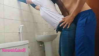 Nine-Month-Old Secret: Latina Couple'S Bathroom Rendezvous