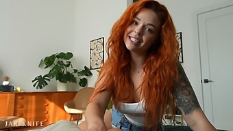 Sinatra Monroe'S Red Hair And Perky Breasts In A Homemade Video For Her Cuckold Boyfriend.